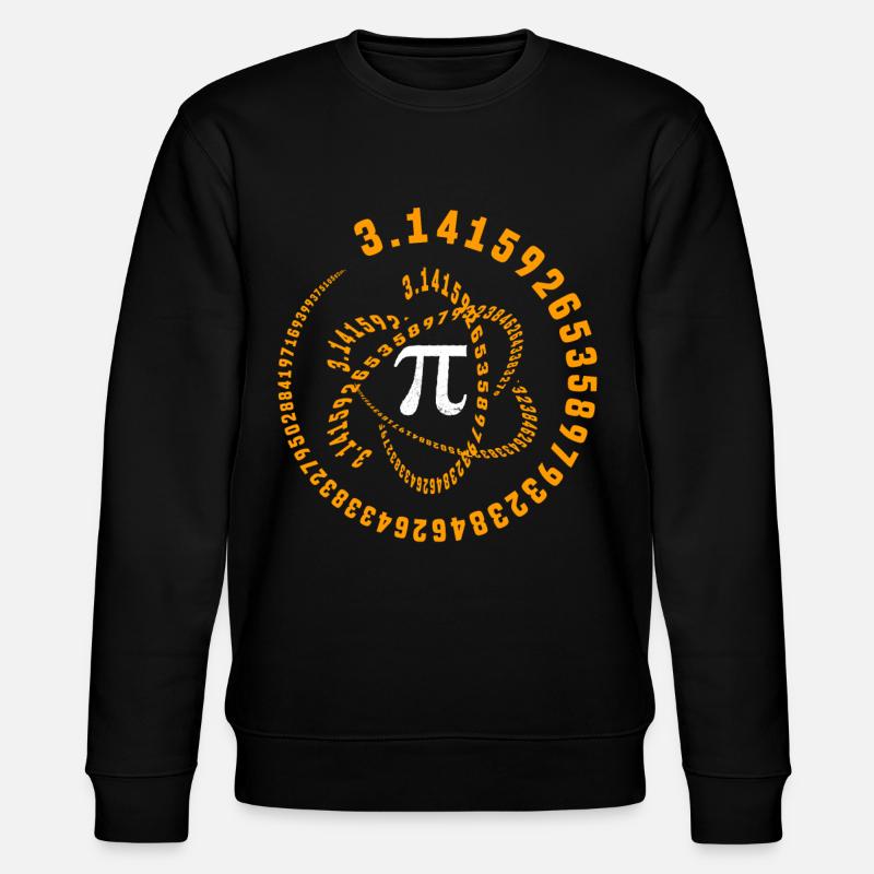 PI, Mathe, Mathematiklehrer, Mathematikstudent - Stanley/Stella Unisex Bio-Sweatshirt CHANGER  - Schwarz