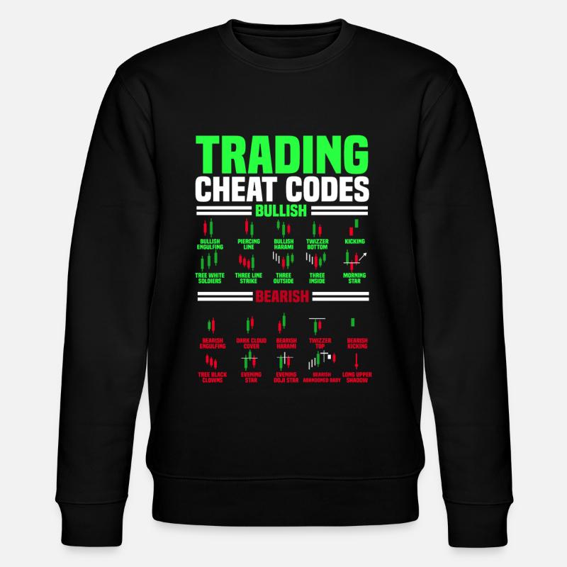 Handel, Händler, Börse, Krypto - Stanley/Stella Unisex Bio-Sweatshirt CHANGER  - Schwarz