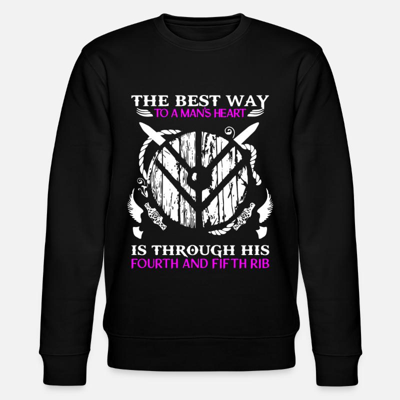Wikinger Shieldmaiden, Wikinger, Shield Maiden - Stanley/Stella Unisex Bio-Sweatshirt CHANGER  - Schwarz