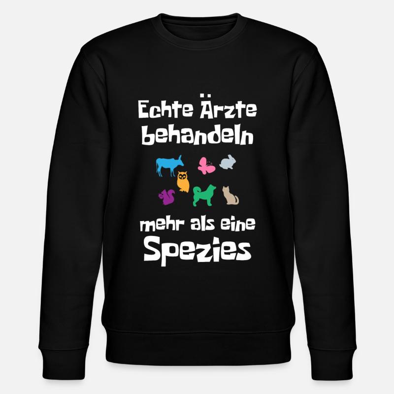 Tierarzt, Tierärztin - Stanley/Stella Unisex Bio-Sweatshirt CHANGER - Schwarz