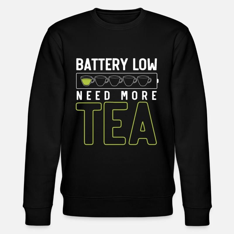 Teeliebhaber, Tee, Teetrinker - Stanley/Stella Unisex Bio-Sweatshirt CHANGER - Schwarz