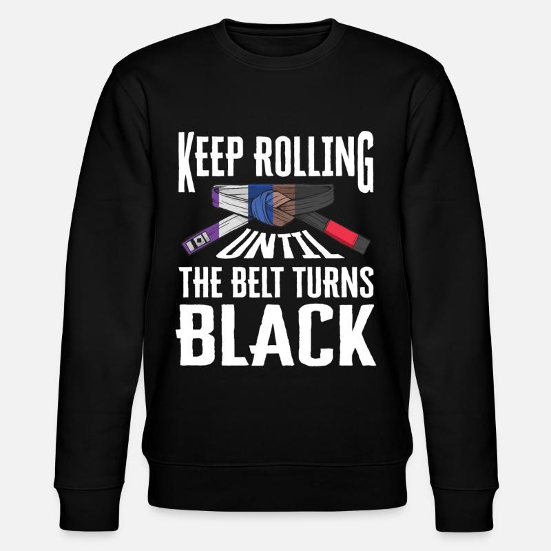 Ceinture noire BJJ - Sweat bio CHANGER Stanley/Stella Unisexe - noir