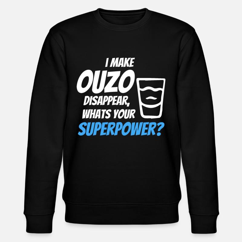 J’ai laissé disparaître l’ouzo - Sweat bio CHANGER Stanley/Stella Unisexe - noir