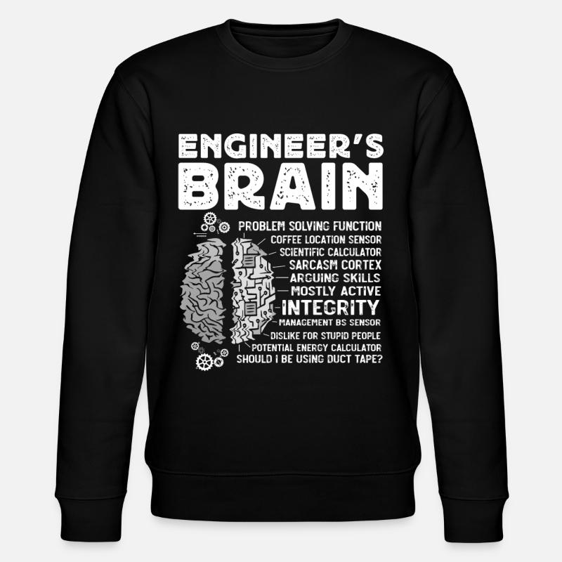 Engineers Brain, Engineer - Stanley/Stella CHANGER Unisex Organic Sweatshirt - black