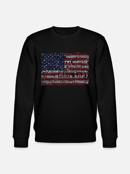 Post lady, postal delivery - Stanley/Stella CHANGER Unisex Organic Sweatshirt - black