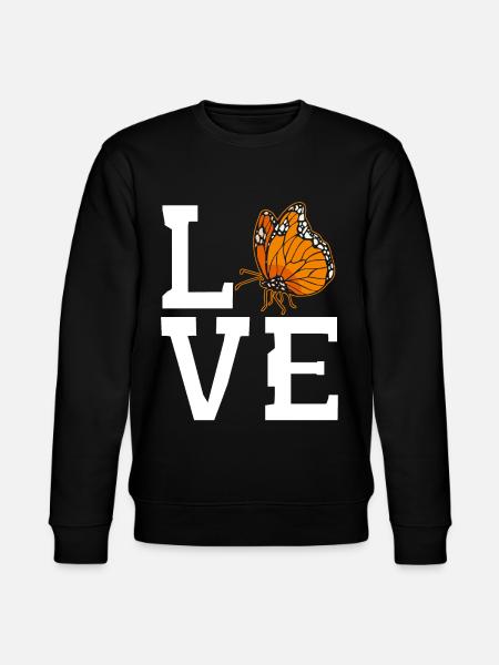 Monarch butterfly - Stanley/Stella CHANGER Unisex Organic Sweatshirt - black