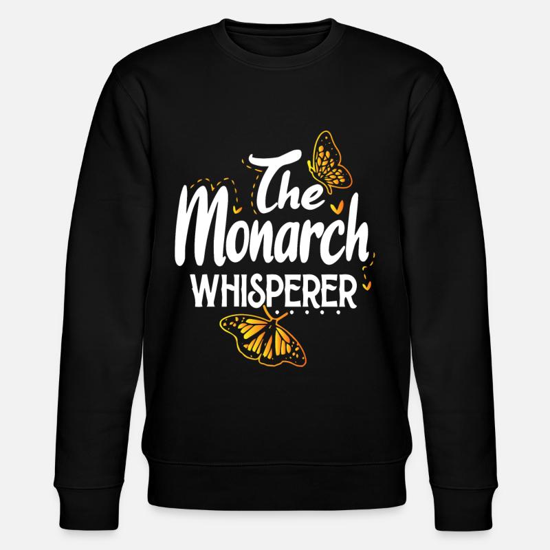 Papillon monarque - Sweat bio CHANGER Stanley/Stella Unisexe - noir