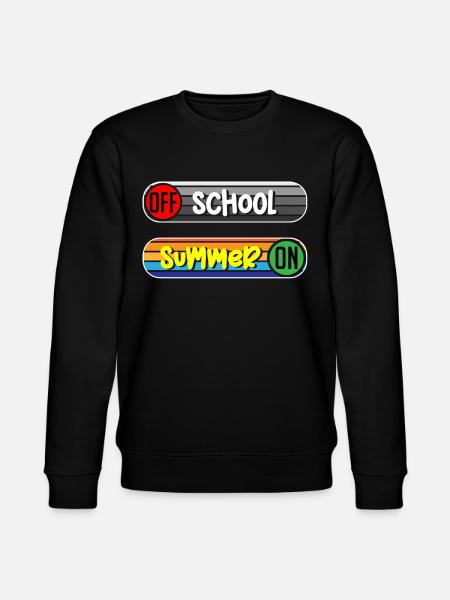 School is outside, summer up - Stanley/Stella CHANGER Unisex Organic Sweatshirt - black
