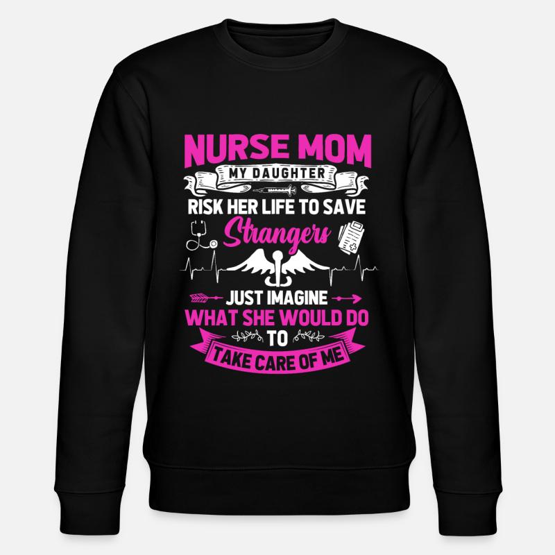 Infirmière Maman - Sweat bio CHANGER Stanley/Stella Unisexe - noir