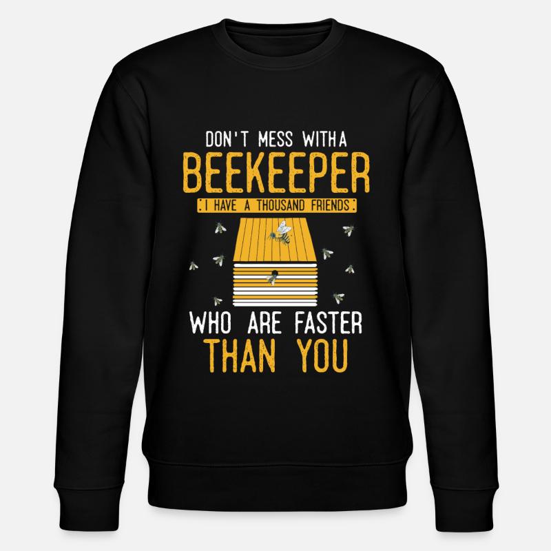 Imker , Bienenzucht, Bienenzüchter - Stanley/Stella Unisex Bio-Sweatshirt CHANGER  - Schwarz
