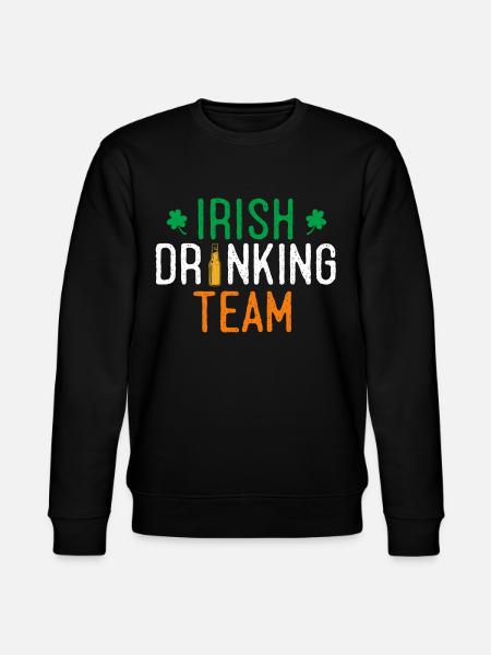 Irish Drinking Team - Stanley/Stella CHANGER Unisex Organic Sweatshirt - black