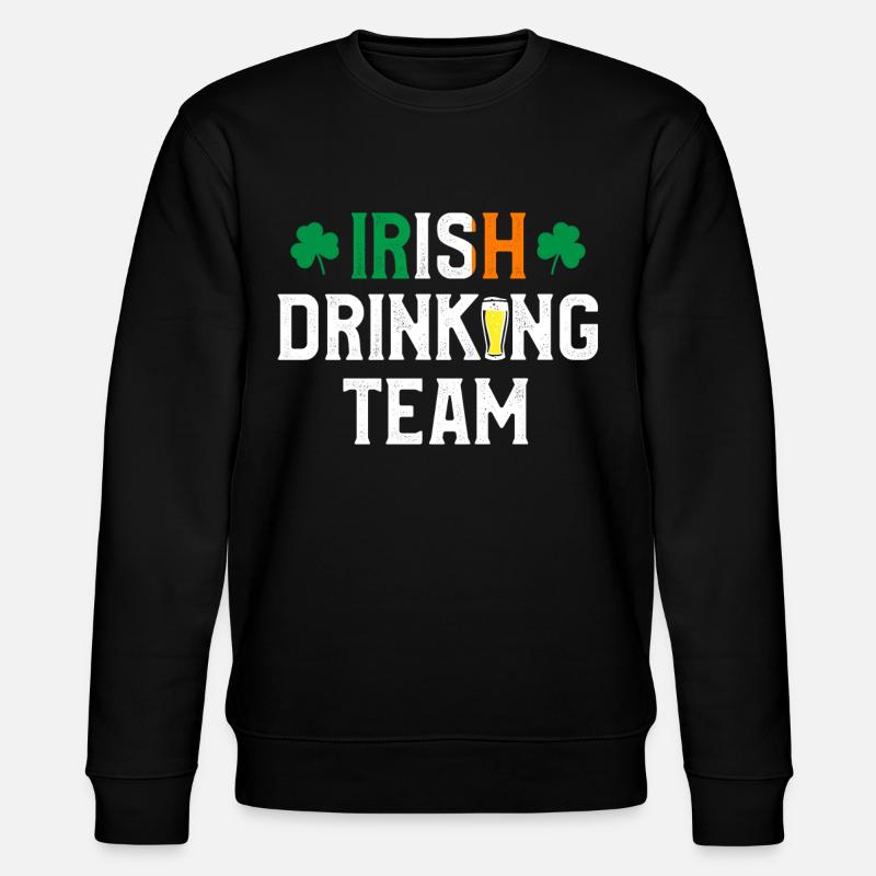 Irish Drinking Team - Stanley/Stella CHANGER Unisex Organic Sweatshirt - black