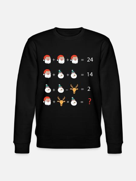 Math Teacher Equation - Stanley/Stella CHANGER Unisex Organic Sweatshirt - black