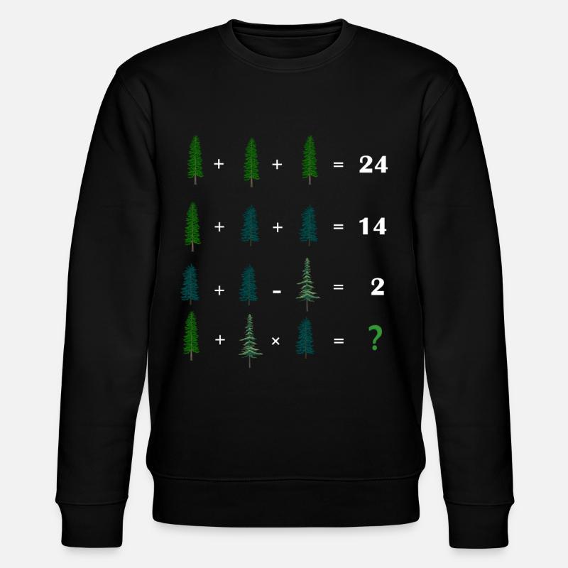 Math Teacher Equation - Stanley/Stella CHANGER Unisex Organic Sweatshirt - black