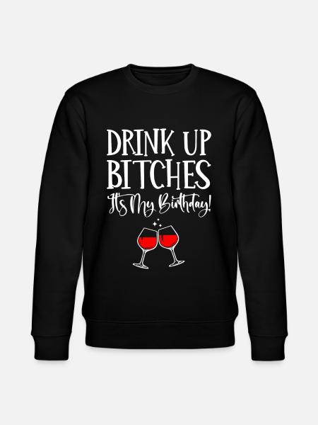 Drink, It's My Birthday - Stanley/Stella CHANGER Unisex Organic Sweatshirt - black