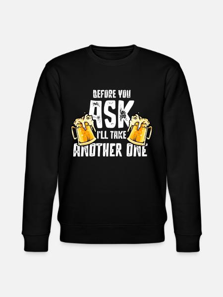 Beer drinking, party beer boozing - Stanley/Stella CHANGER Unisex Organic Sweatshirt - black