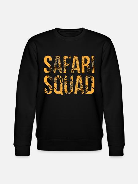 Safari squad, a safari - Stanley/Stella CHANGER Unisex Organic Sweatshirt - black