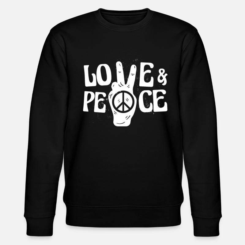 Amour et Paix - Sweat bio CHANGER Stanley/Stella Unisexe - noir