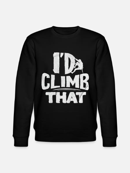 Climbers, Climbing a mountain, Bouldering - Stanley/Stella CHANGER Unisex Organic Sweatshirt - black