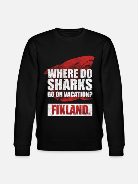 Shark Week, Sharks, Shark Jokes - Stanley/Stella CHANGER Unisex Organic Sweatshirt - black