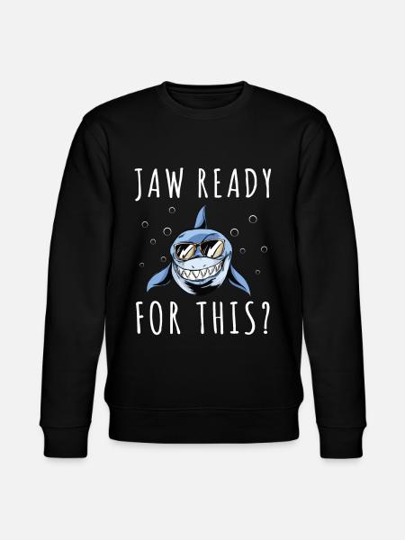Feel stunning, shark, shark - Stanley/Stella CHANGER Unisex Organic Sweatshirt - black