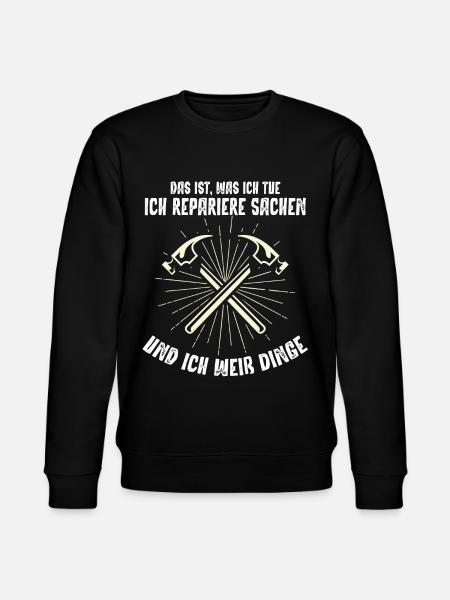 Heimwerker, Heimwerken - Stanley/Stella Unisex Bio-Sweatshirt CHANGER - Schwarz