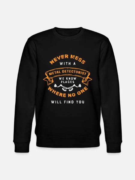 Metal detection, metal detector - Stanley/Stella CHANGER Unisex Organic Sweatshirt - black