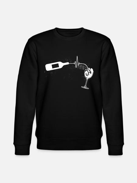Wine lovers, red wine drinkers - Stanley/Stella CHANGER Unisex Organic Sweatshirt - black