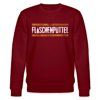 Bottled putt, beer, beer drinkers, brewers - Stanley/Stella CHANGER Unisex Organic Sweatshirt - burgundy - Front - Nik (191cm) & Marisol (170cm)