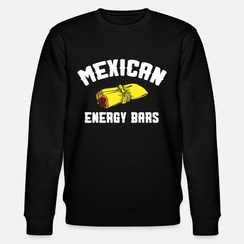 Barres énergétiques mexicaines, Tamales mexicains - Sweat bio CHANGER Stanley/Stella Unisexe - noir