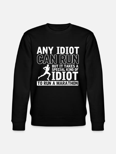 Półmaraton, Maraton, Biegacz - Ekologiczna bluza unisex Stanley/Stella CHANGER  - czarny