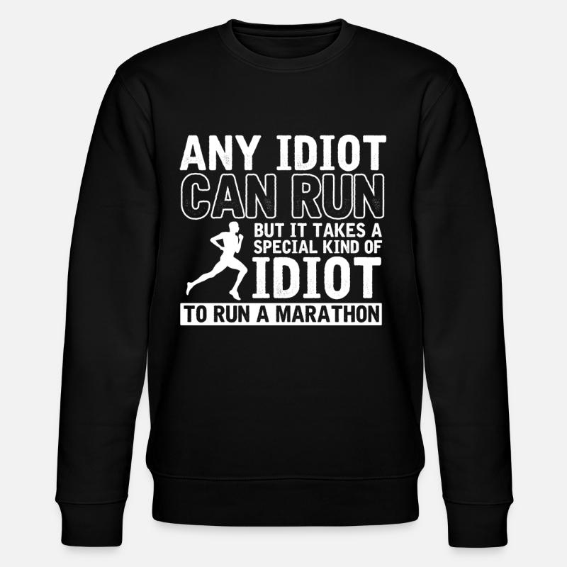 Halbmarathon, Marathon, Läufer - Stanley/Stella Unisex Bio-Sweatshirt CHANGER - Schwarz