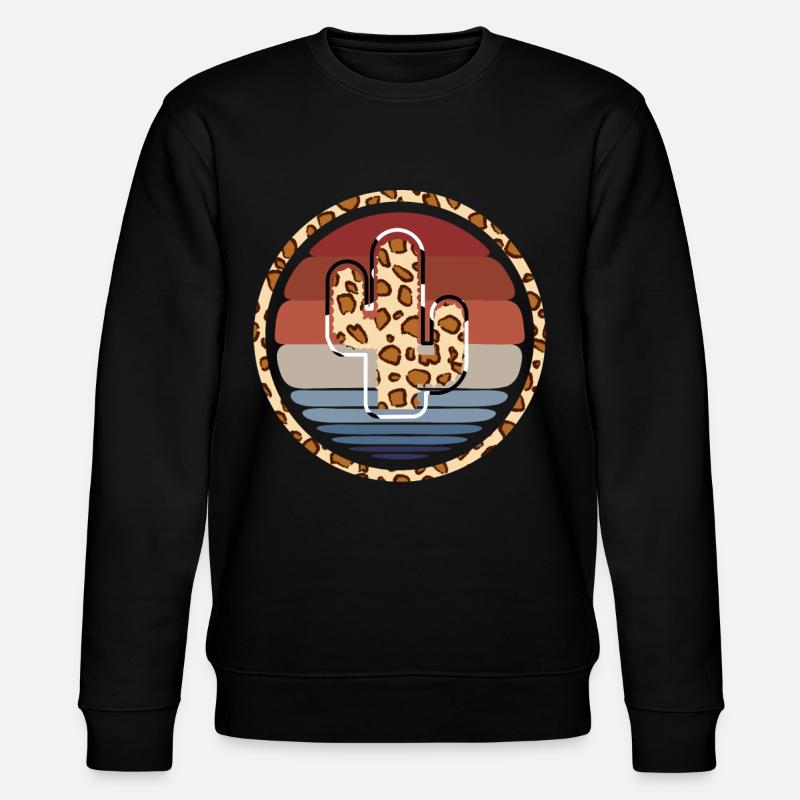 Cactus vache de l’Ouest - Sweat bio CHANGER Stanley/Stella Unisexe - noir