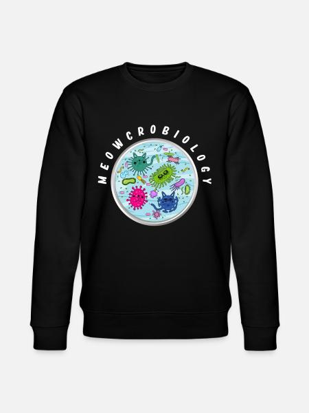 Meowcrobiology, Microbiology Cats - Stanley/Stella CHANGER Unisex Organic Sweatshirt - black