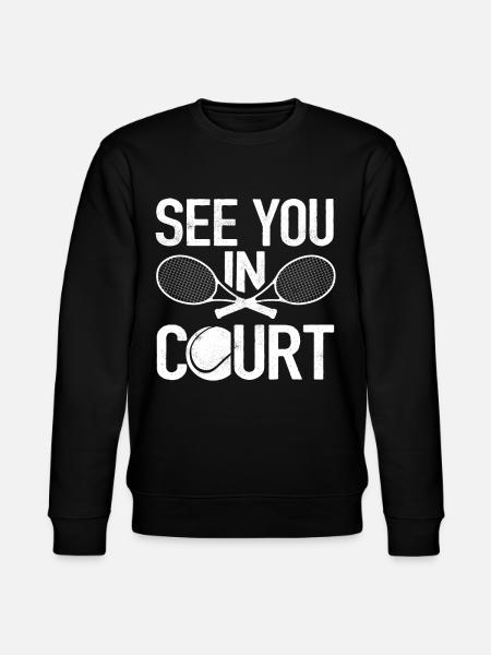 Tennisspiller, Tennis, Tennis - Stanley/Stella økologisk unisex-sweatshirt CHANGER  - sort