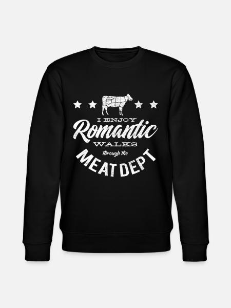 Fleischliebhaber, Fleisch, Schweinefleisch, BBQ - Stanley/Stella Unisex Bio-Sweatshirt CHANGER  - Schwarz