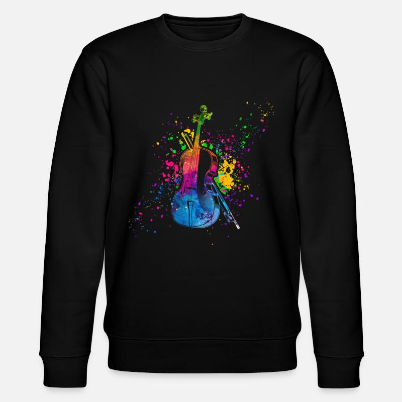 Violoniste, Violon, Jouer du violon - Sweat bio CHANGER Stanley/Stella Unisexe - noir