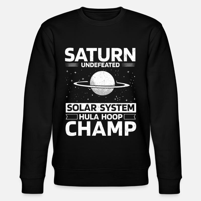 Saturn Planet, Planets, Universe - Stanley/Stella CHANGER Unisex Organic Sweatshirt - black