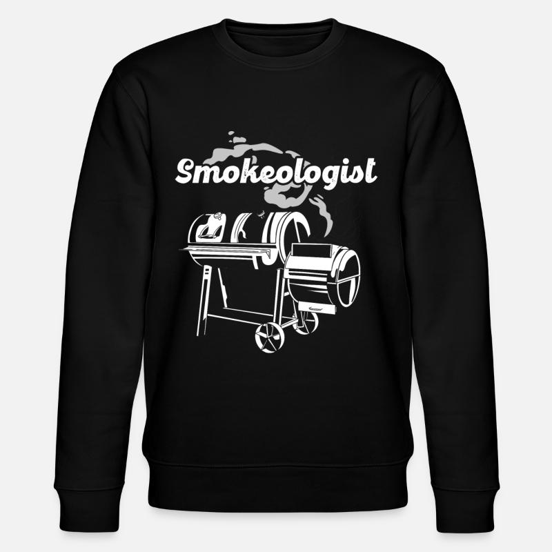Smokoligist, BBQ, Grill, - Stanley/Stella CHANGER Unisex Organic Sweatshirt - black