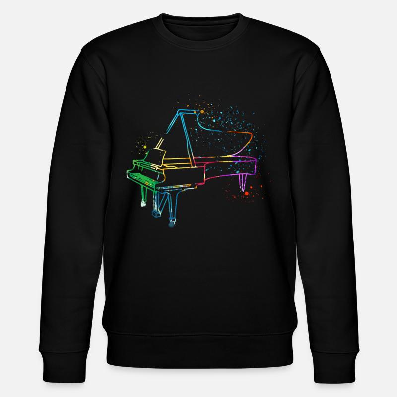 Piano, Pianiste - Sweat bio CHANGER Stanley/Stella Unisexe - noir