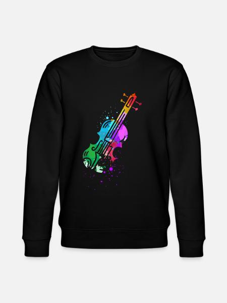 Violinist, Violin, Playing the violin - Stanley/Stella CHANGER Unisex Organic Sweatshirt - black