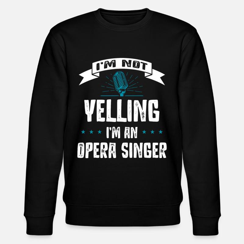 Opera singer, voice, opera - Stanley/Stella CHANGER Unisex Organic Sweatshirt - black