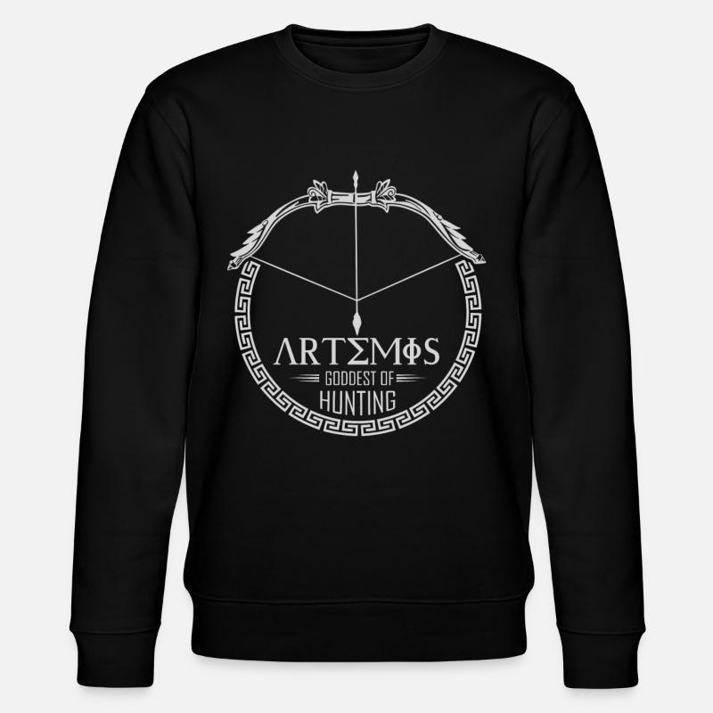 Artemis Gott, Griechischer Gott - Stanley/Stella Unisex Bio-Sweatshirt CHANGER - Schwarz