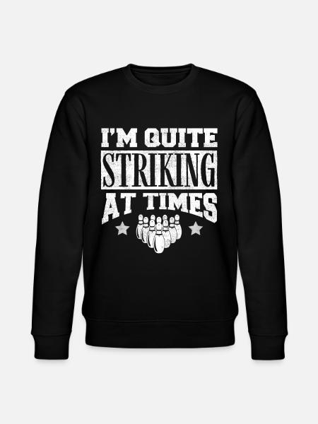 Bowling Player Gift, Bowler - Stanley/Stella CHANGER Unisex Organic Sweatshirt - black