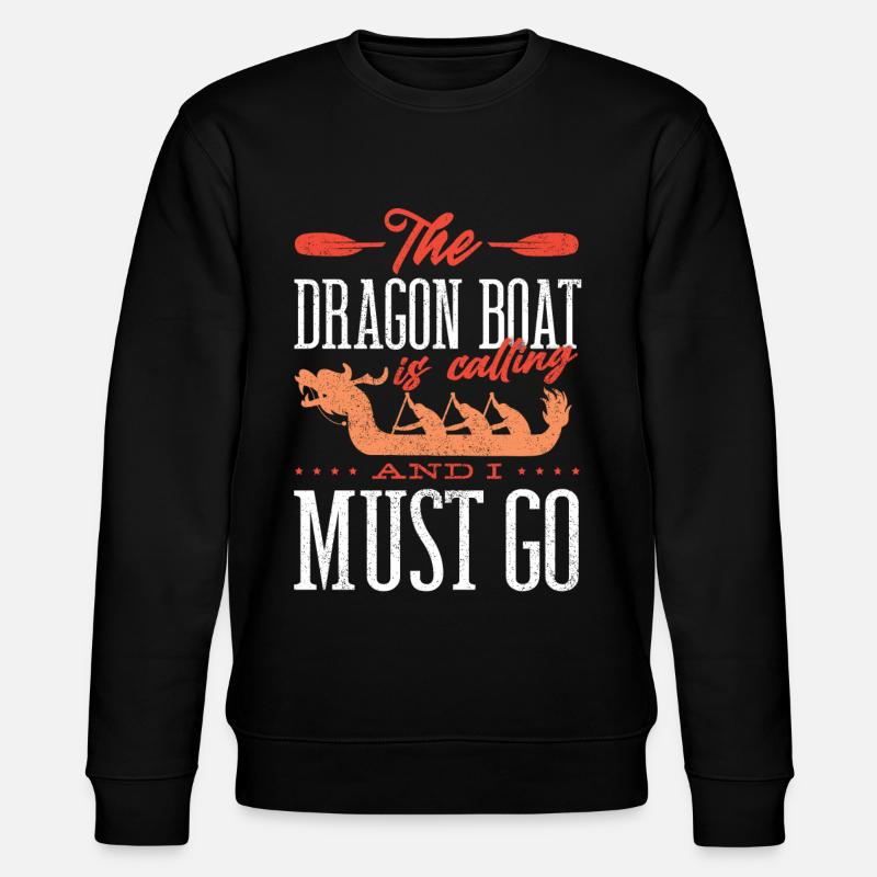 Drachenbootrennen, Schlaganfalldrachenboote - Stanley/Stella Unisex Bio-Sweatshirt CHANGER  - Schwarz