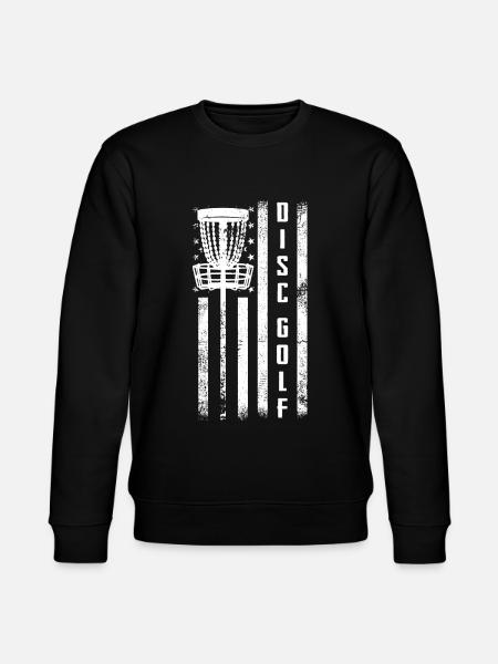 Discgolf, Discgolf US -Flagge - Stanley/Stella Unisex Bio-Sweatshirt CHANGER - Schwarz