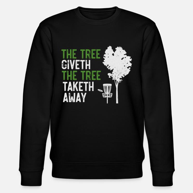 Disc golf, disc golf tree - Stanley/Stella CHANGER Unisex Organic Sweatshirt - black