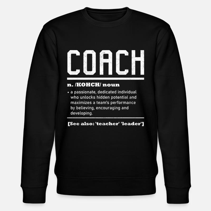Coach Definition, Trainerteam - Stanley/Stella Unisex Bio-Sweatshirt CHANGER  - Schwarz