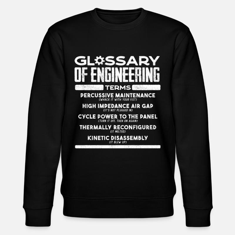 Glossar Of Engineering - Stanley/Stella Unisex Bio-Sweatshirt CHANGER  - Schwarz