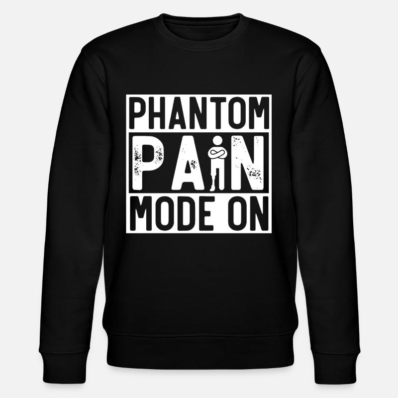 Leg prosthesis, prosthesis, amputee, amputation - Stanley/Stella CHANGER Unisex Organic Sweatshirt - black